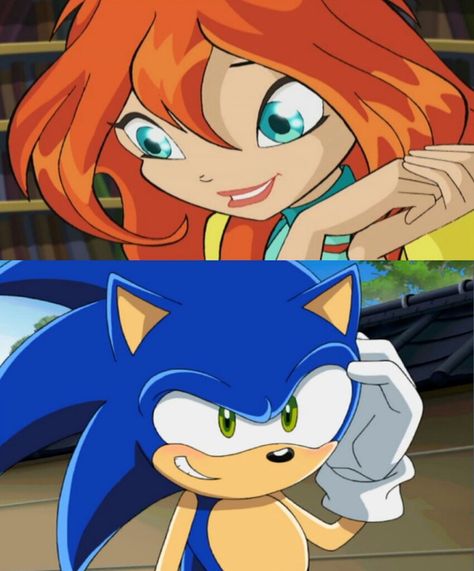 Bloom Winx, Sonic X, Winx Club, Crossover, Sonic, Sonic The Hedgehog, Deviantart, Fictional Characters, Art