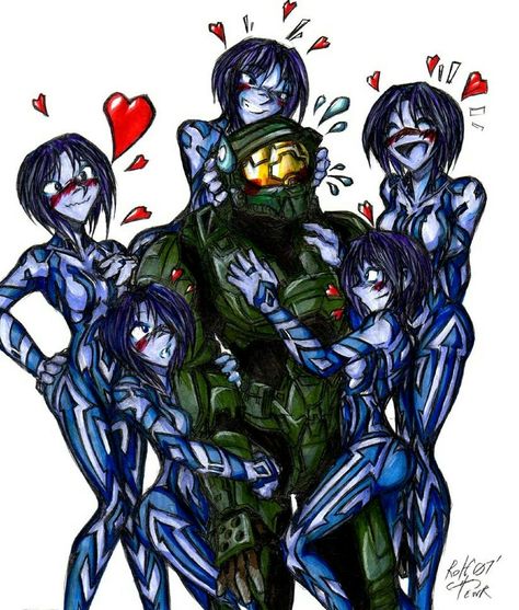 Halo 4 Master Chief, Master Chief And Cortana, Halo Drawings, Cortana Halo, Halo Funny, Girls Halo, Halo Series, Halo Armor, Halo Game