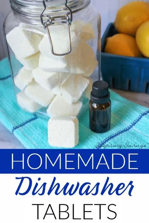 Homemade Dishwasher Tablets, Diy Dishwasher Tablets, Homemade Dishwasher Detergent, Dishwasher Tabs, Dishwasher Pods, Homemade Things, Homemade Cleaning Supplies, Natural Cleaning Recipes, Dishwasher Tablets