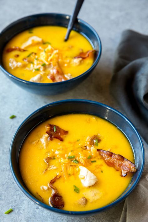 Cheddar Bacon Soup, Pork Soup Recipes, Bacon Soup Recipes, Cheddar Soup Recipe, Keto Broccoli Cheese Soup, Soup Ideas, Cheddar Cheese Soup, Bacon Soup, Queso Cheddar