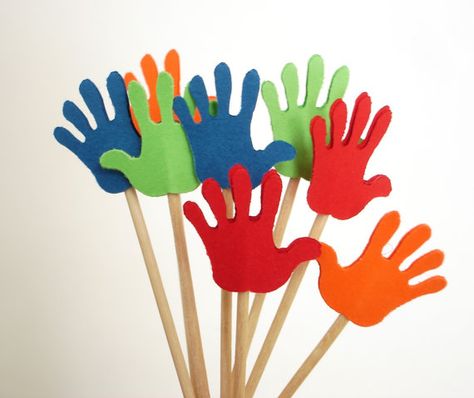 24 High Five Hand Party Picks Cupcake Toppers Food by BelowBlink, $3.50 High Five Birthday Party, Emmaus Agape Ideas, Palanca Ideas, Emmaus Agape, Agape Ideas, 5 Birthday Party, Agape Gifts, 5th Birthday Boys, Psalm 63