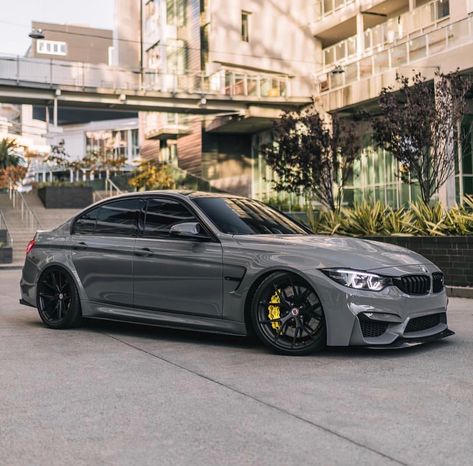 BMW F80 M3 in Nardo Grey Grey Bmw 3 Series, Bmw M3 Nardo Grey, Bmw M4 Nardo Grey, Dark Grey Bmw, Nardo Grey Cars, Nardo Grey Bmw, Grey Bmw, Cars Outside, Bmw 2014