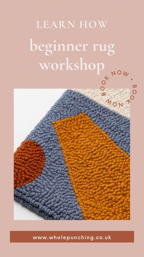 Do you want to learn how to make a punch needle rug? This weekeng long workshop with Oxford certified punch needle instructor, Sara Moore, will take you through the basics whilst working on your rug. Punch Needle Rug, Punch Needle Kits, Monks Cloth, Rug Yarn, Crafts Workshop, New Crafts, Punch Needle, Rug Hooking, Rug Material