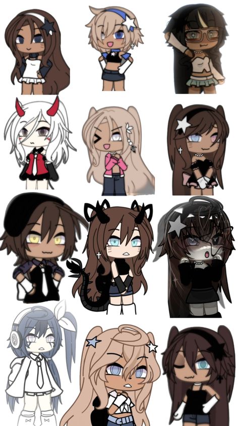 Gacha Life Oc Ideas, Gacha Life Sleep Outfits, Cool Colorful Backgrounds, Gacha Life Oc, Gacha Base Poses Cute, Black Cat Drawing, Simple Cat Drawing, Iphone Wallpaper Cat, Free Oc