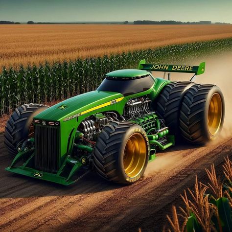 Futuristic Construction, John Deere Art, John Deere Decor, John Deere Tractors Pictures, Fall Photo Booth, Huge Truck, John Deere Tractors Farms, Tractor Pictures, Customised Trucks