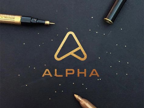 ALPHA LOGO by Dipo Design on Dribbble Alpha Logo, Fitness Logo Design, Drinks Logo, Tech Pack, Fitness Logo, Logo Images, Business Outfits, Logo Inspiration, Get Inspired