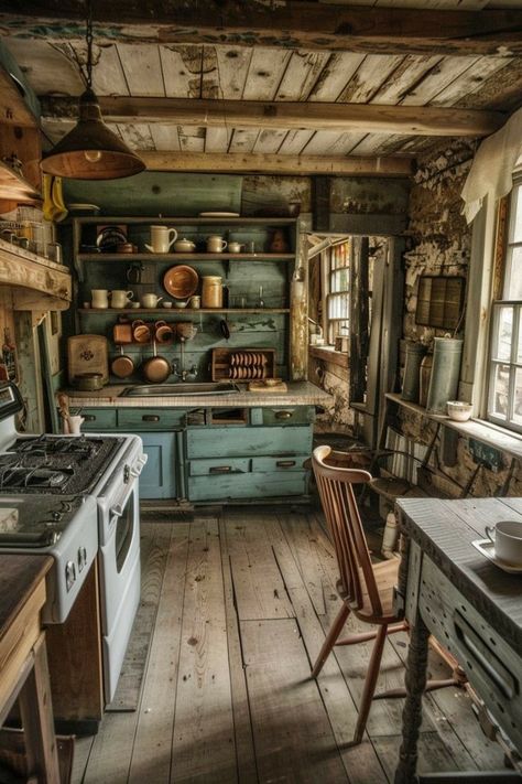 1920s Farmhouse, Farmhouse Kitchen Inspiration, Gorgeous Farmhouse, Farmhouse Kitchen Ideas, Farm Cottage, Perfect Kitchen, Dream House Rooms, Farmhouse Interior, Cozy Kitchen