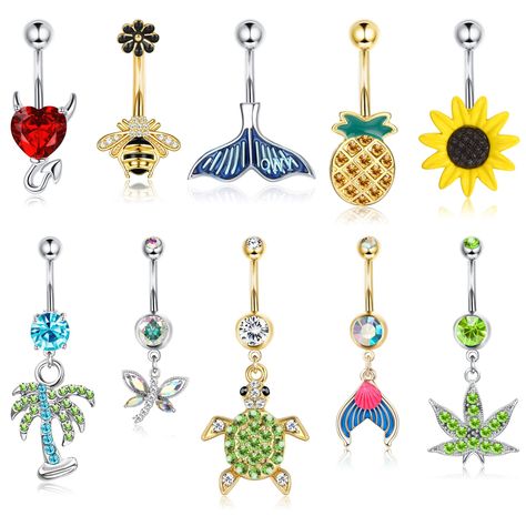 Cute belly rings