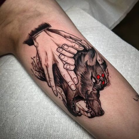 Jujitsu kaisen tattoo done by Tyler Nguyen out if My Little Needle Tattoos, Plymouth, MI : tattoos | Anime tattoos, Gamer tattoos, Tattoos Jujutsu Kaisen Tattoo Ideas, Jujutsu Kaisen Tattoo, 16 Tattoo, Gamer Tattoos, Manga Tattoo, Famous Tattoos, Anime Tattoo, Jujitsu Kaisen, Greek Tattoos