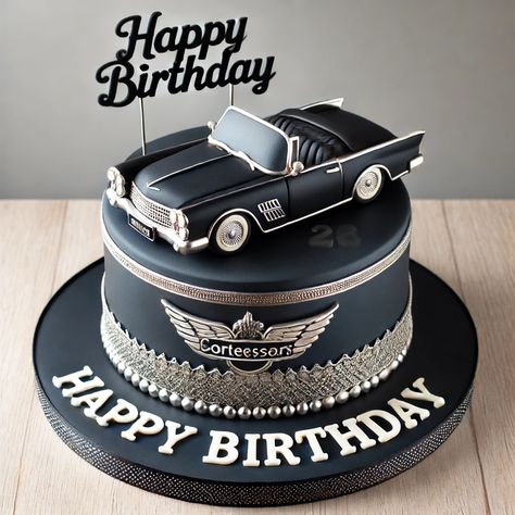 Birthday Cake Designs For Men 4 Men Birthday Cake Design, Cakes For Guys Birthday Men, Classic Car Cakes For Men, Car Cake Designs For Men, 40 Birthday Ideas For Men Cake, Car Cake Ideas For Men, Birthday Cakes For Men Unique, 50th Bday Cakes For Men, Unique Cake Designs For Men