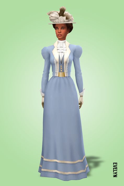 Moulin Rouge The Musical, 1910 Dress, 1900 Dress, Cloak Dress, The Moulin Rouge, Sims 4 Decades Challenge, Sims Medieval, Sims 4 Challenges, Sims4 Clothes