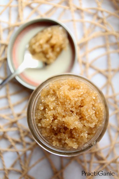 Homemade Anti-Aging Sugar Scrub Facial For Dry Skin, Lemon Sugar Scrub, Anti Aging Homemade, Lavender Sugar Scrub, Brown Sugar Scrub, Sugar Scrub Homemade, Face Scrub Homemade, Sugar Body Scrub, Sugar Body