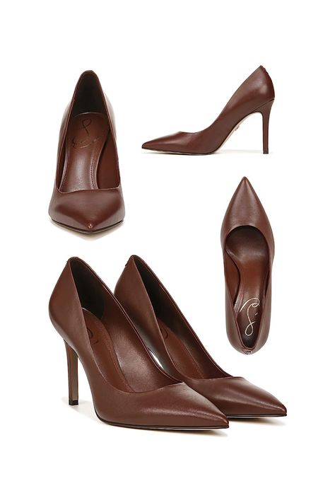 Brown Pumps Outfit, Bridal Cocktail Party, Shoe Goals, Brown Pumps, Confident Style, School Admissions, Classic Pumps, 3 Inch Heels, Pump Dress