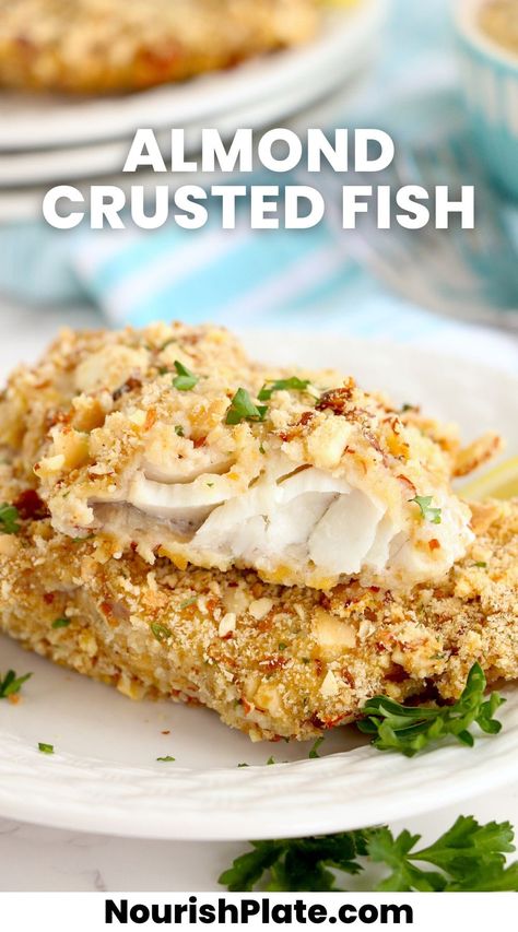 Enjoy a crispy Almond Crusted Fish recipe, perfect for a quick, delicious meal. Easy steps with everyday ingredients for a tasty crunch! Almond Crusted Fish, Walleye Recipes, Crusted Fish, Walleye Fish Recipes, Almond Crusted, Fish Recipe, Sliced Almonds, Almond Recipes, Fish Dishes