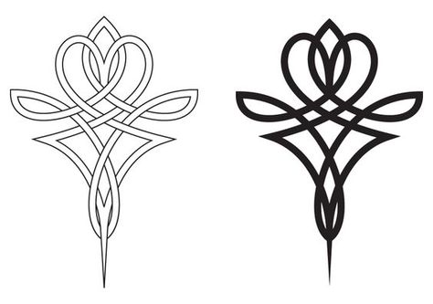 celtic: Keltic Pattern Celtic Symbols, How To Draw Celtic Symbols, Celtic Markings, Celtic Designs Pattern, Keltic Pattern, Keltic Knot, Motif Soutache, Celtic Cats, Celtic Symbol