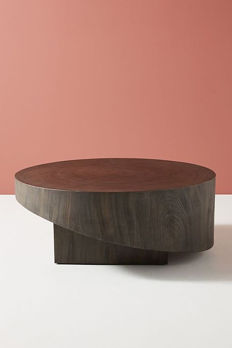 Anthropologie’s Spring Collection Features This Unusual Material Hanging Furniture, Reclaimed Wood Coffee Table, Unique Coffee Table, Reclaimed Wood Furniture, Wood Coffee Table, Salvaged Wood, Pastel Background, Unique Coffee, Coffee Table Design