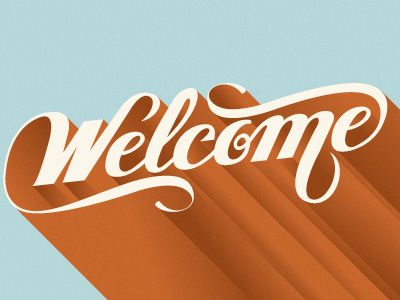 Welcome - via dribbble Photography Welcome Packet, Letter Template Word, Pretty Letters, Typography Love, Cool Typography, Favorite Fonts, Typography Letters, Typography Inspiration, Lettering Fonts