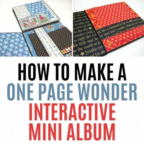 One Page Wonder, Baby Mini Album, Book Binding Diy, Love Scrapbook, Sewing Things, Mini Album Tutorial, Bookmaking, Hand Crafts For Kids, Scrap Album