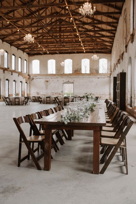 White Wedding Reception Decor, Providence Cotton Mill, White Wedding Reception, White Weddings Reception, Cotton Mill, Wedding Reception Decor, Reception Decor, Neutral Decor, Wedding Reception Decorations