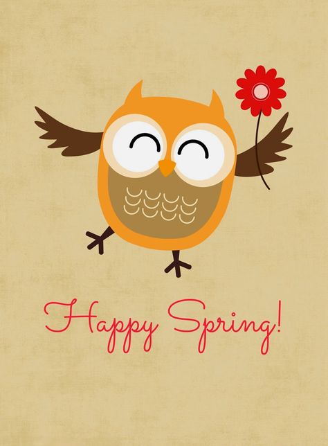 Welcome Spring {Free} Printables Owl Printables, Spring Printables, Project Life Cards, Owl Crafts, First Day Of Spring, Easter Season, Planner Erin Condren, Happy Spring, Welcome Spring