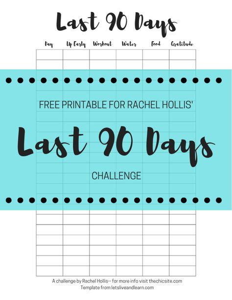 Free Last 90 Days Challenge Printable Rachel Hollis Girl Wash Your Face #selfcare #rachelhollis #girlwashyourface Start Today Rachel Hollis, Last 90 Days Challenge, 5 To Thrive, 90 Days Challenge, Last 90 Days, Girl Wash Your Face, Rachel Hollis, Working On Me, 90 Day Challenge