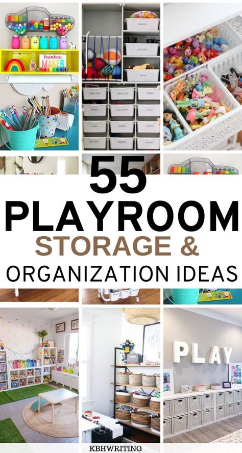 55 Best Playroom Storage & Organization Ideas Kids Storage For Toys, Playroom Ideas For Babies, Organizing Toys In Playroom, Boys Toy Room Ideas, Ikea Toy Room Playroom Ideas, Toys Room Organization Ideas, Kids Toy Rooms, Small Toys Organization, Kid Craft Organization Ideas