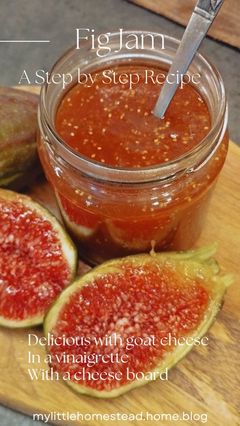 Discover how to make homemade fig jam and enjoy the sweet, rich flavors of your fig harvest all year round. This easy fig jam recipe is perfect for pairing with cheeses, adding to your favorite baked goods, or using in salad dressings. Whether you’re a seasoned canner or new to preserving, this step-by-step guide will help you create a delicious spread that captures the essence of fresh figs Figs Jam Recipe, Strawberry Fig Preserves Recipe, How To Preserve Fresh Figs, Fig Jelly Recipe, How To Make Fig Jam, Fig Jam Recipe Canning, Strawberry Fig Preserves, Fig Jelly, Fig Preserves Recipe