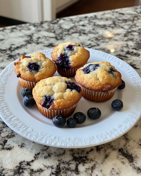 These blueberry muffins have always been a family favorite! One bite and you'll see why everyone loves them so much.   Ingredients: - 1 cup fresh blueberries - 1 cup milk - 2 cups all-purpose flour  For the rest of the ingredients and detailed instructions, check the link in the first comment [👇] [👇].  Blueberry muffins are perfect for breakfast or a snack. They’re soft, sweet, and packed with juicy blueberries. Enjoy the heavenly aroma as they bake! Get ready for some happiness in every bite.  #BlueberryMuffins #BakingLove #YummyTreats #FamilyRecipe #SnackTime Homemade Blueberry Muffins, Jelly Doughnuts, Blueberry Muffin, Blueberry Muffins, First Bite, Blue Berry Muffins, Snack Time, Family Favorites, 2 Cups