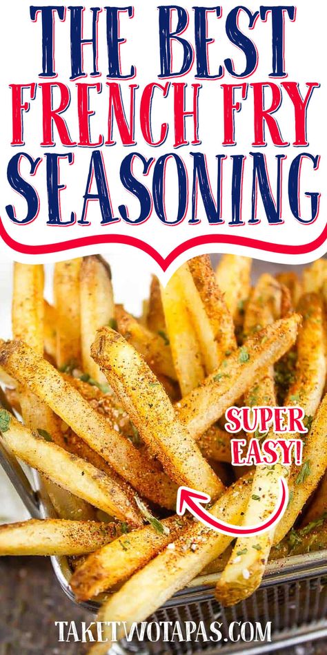 How To Make Seasoned Fries, French Fry Seasoning Recipe Spices, Best French Fry Seasoning, Seasoned Fries Recipe, French Fry Seasoning Recipe, French Frie Seasoning, French Fries Homemade, Fry Seasoning, French Fry Seasoning