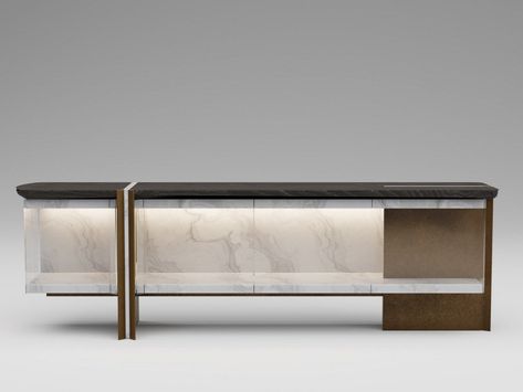 Sideboard with integrated lighting FOIL | Sideboard by ENNE Entrance Console Design, Integrated Lighting, Console Table Design, Tv Console Table, Dressing Table Design, Sideboard Table, Side Board, Sideboard Designs, House Front Design