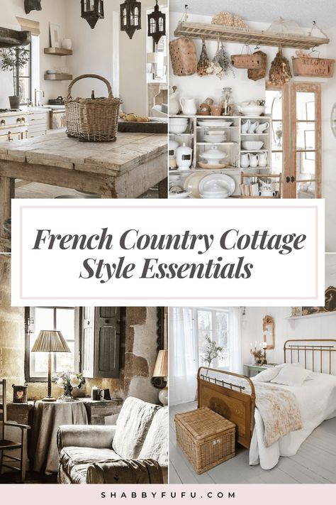 French Cottage Design Interior, Country French Cottage Decor, European French Country House Interior, French Cottage Interiors Living Room, French Country Tiny House Cottage Style, French Coastal Cottage, Vintage French Cottage Decor, French Country Tiny House, French Country Home Decor Ideas