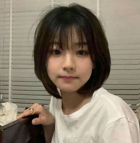 creds to og Short Hair Tomboy, Korean Short Hair, Hair Style Korea, Asian Short Hair, Bob Haircut With Bangs, Hair Inspiration Short, Shot Hair Styles, Haircuts For Medium Hair, Haircuts Straight Hair