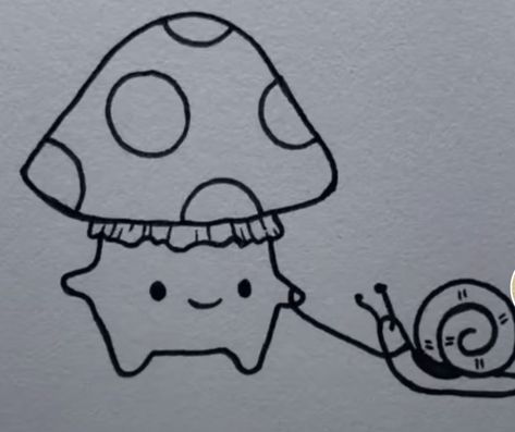 Dibujo Simple, Arte Doodle, Mushroom Drawing, Small Drawings, Little Doodles, Cute Doodle Art, Mini Drawings, Dessin Adorable, Cute Little Drawings