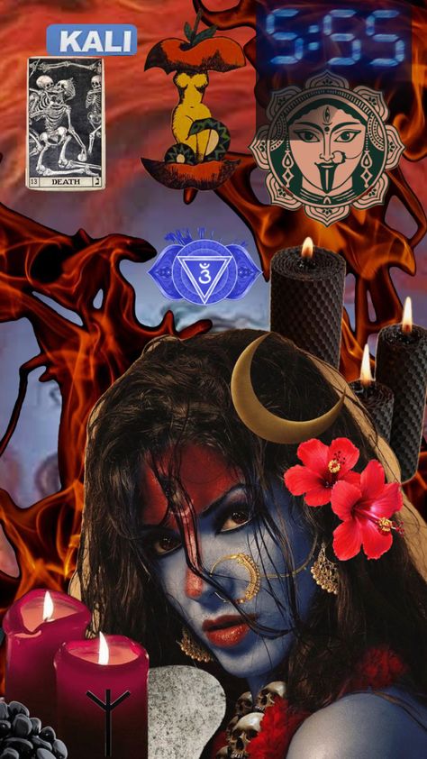 Kali Wallpaper, Santa Sara, Goddess Magick, Spiritual Pictures, Kali Ma, Maa Kali, Witches Altar, Sea Wallpaper, Psy Art