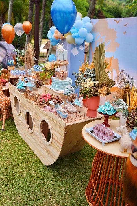 Noahs Ark Balloon Decor, Noah’s Arch Theme Birthday, Noah’s Ark Party Decor, Noah’s Ark First Birthday, Noah’s Ark Birthday Theme, Noah's Ark Baby Shower Ideas, Noah's Ark Birthday Party Ideas, Noah’s Ark Themed Birthday Party, Noah’s Ark Baby Shower Theme Ideas