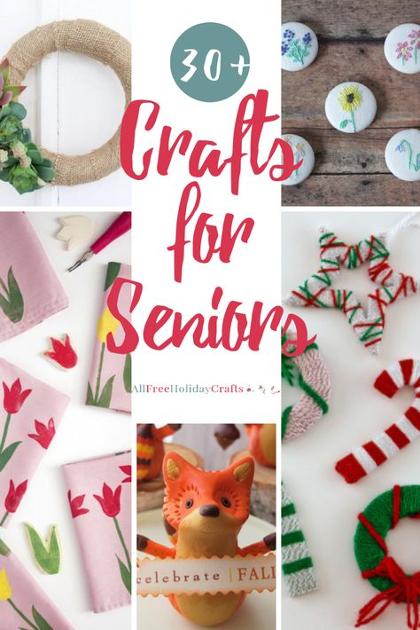 Learn a new skill, expand your creativity, and create something truly unique by tackling one of these simple crafts for seniors. Craft Ideas For Seniors, Assisted Living Crafts, Unique Craft Ideas, Seasonal Decor Ideas, Elderly Crafts, Nursing Home Crafts, Ideas For Seniors, Easy Yarn Crafts, January Crafts