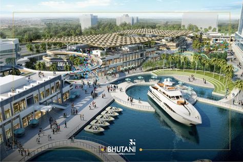 Bhutani Grandthum Noida Extension Security Office, Master Planning, Floating Platform, Architecture Concept Drawings, Greater Noida, Commercial Architecture, Futuristic City, Shopping Malls, Real Estate Development