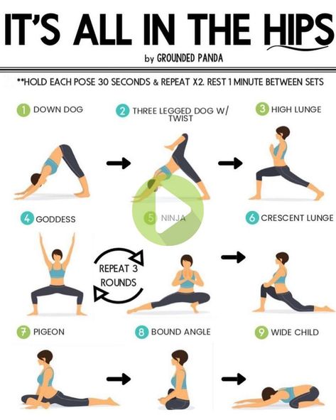 #washington #florida Strengthen Hips, Essential Yoga Poses, Yoga Flow Sequence, Hip Opening Yoga, Yoga Routine For Beginners, 20 Minute Yoga, Yoga Beginners, Yoga Posen, Gentle Yoga