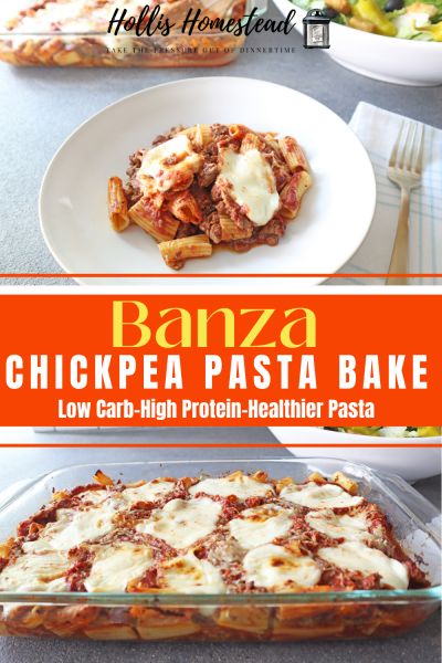 Italian Sausage Marinara, Protein Pasta Recipes, Healthy Pasta Bake, Banza Chickpea Pasta, Banza Pasta, High Protein Pasta, Sausage Marinara, Pasta Bake Easy, Rigatoni Recipes