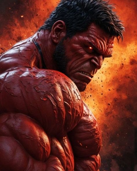 Here is a possible Instagram post description for a Red Hulk comic AI edit: "UNLEASH THE FURY! 🔥💥 AI edit mastery transforms the Hulk into a raging inferno! 🤖🔥 Witness the Red Hulk's raw power and unbridled strength! 💪🔴 Who else is ready to feel the heat? Let us know in the comments! 👇 #RedHulk #AIEdit #ComicBookArt #MarvelComics #Hulk #Superhero #FanArt" You could also add some emojis to make it more engaging, like: "🔥💥 HULK SMASH... AND BURN! 💥🔥" or "🔴👊 UNLEASHING THE BEAST WITHIN!... Red Hulk Art, Red Hulk Marvel, Super Studio, Hulk Tattoo, Hulk Artwork, Hulk Superhero, Superhero Artwork, Popeye The Sailor Man, Hulk Art