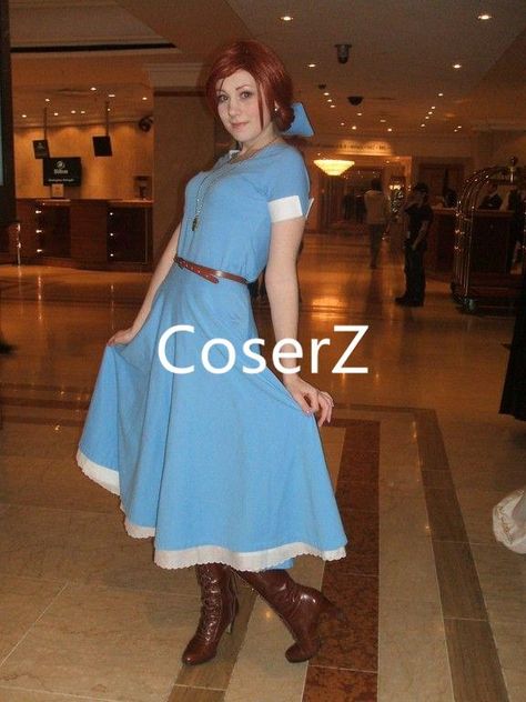 Anastasia Blue Dress, Anastasia Princess Cosplay Costume Anastasia Blue Dress, Anastasia Princess, Anastasia Costume, Anastasia Cosplay, Disney Princess Cosplay, Cosplay Cosplay, Fitness Shirts, Compression Shirts, Princess Cosplay