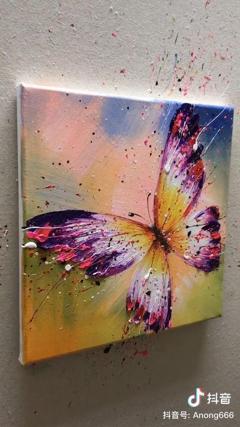 Colorful Butterfly oil painting [Video] | Butterfly art painting, Canvas painting, Nature art painting Butterfly Oil Painting, Illustrator Portrait, Butterfly Art Painting, Canvas Painting Tutorials, Pencil Design, Round Canvas, Abstract Art Painting Diy, Home Diy Ideas, Painting Art Lesson