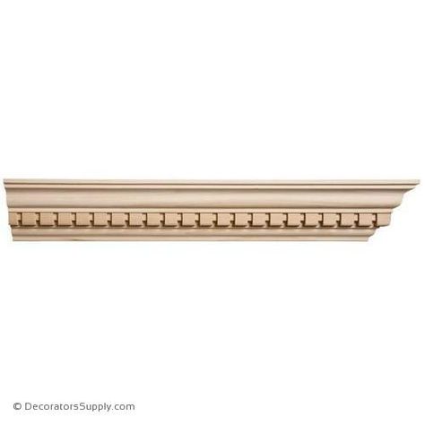 Crown Moulding- Dentil - 2 3/8"Proj x 3"Drop Dentil Crown Molding, Wood Crown, Wood Crown Molding, Cove Molding, Dentil Moulding, Crown Moulding, Baroque Style, High Relief, Crown Molding