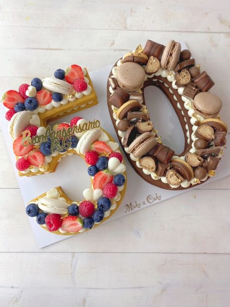 Numbers Cake, Cream Tart, Birthday Cakes For Women, Number Cake, Cakes For Women, Number Cakes, 70th Birthday, Sweet Snacks, Cake Cookies