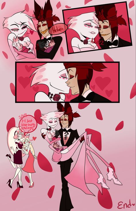 Radiodust Wedding, Angle Dust, Hazbin Hotel Charlie, Monster Hotel, H Hotel, Alastor Hazbin Hotel, Vivziepop Hazbin Hotel, Adventure Time Anime, Cherry Bomb