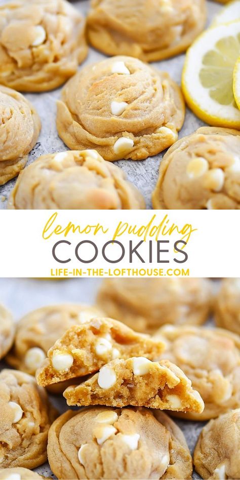 Lemon Pudding Cookies, Life In The Lofthouse, House Cookies, Avocado Pasta Salad, Avocado Pasta, Pudding Cookies, Lemon Pudding, Lemon Flavor, Daily Recipes