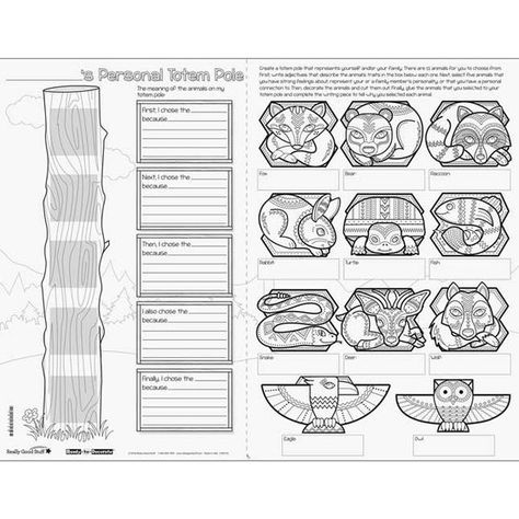 Printable Totem Pole Templates, Totem Pole Template, Totem Pole Animals Templates, Totem Poles Art Project For Kids, Diy Totem Pole, Totem Pole Animals, Totem Poles For Kids, Family Totem Pole, Totem Pole Project