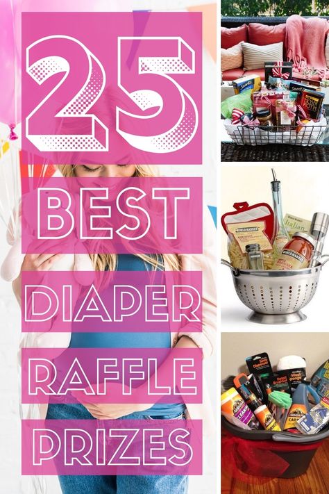 Gifts For Games At Baby Showers, Prize Board Ideas, Baby Shower Gift Basket For Guests, Gift Basket Ideas For Prizes, Gift Basket Ideas Coed, Prize Bags For Baby Shower Games, Prize Basket Ideas For Showers, Diaper Raffle Gifts Shower Prizes, Baby Shower Gift For Games