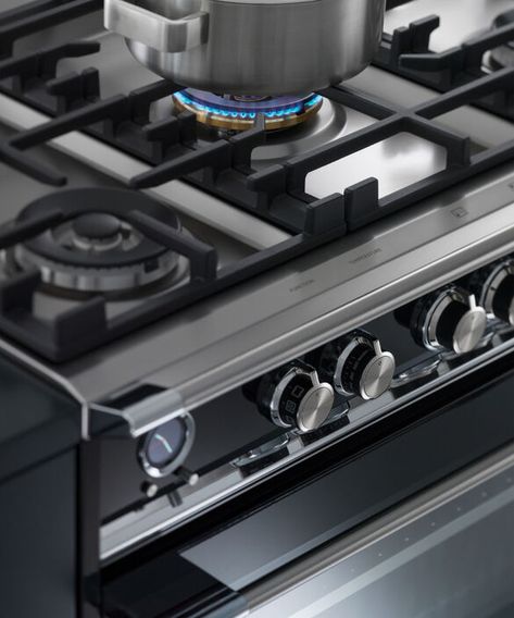 Dual Fuel Range, 36", 5 Burners, Self-cleaning Kitchen Appliances Design, Dual Fuel Range Cookers, Cooking Range, Kitchen Appliances Luxury, Sliding Shelves, Fisher Paykel, Kitchen Solutions, Warming Drawer, Range Cooker