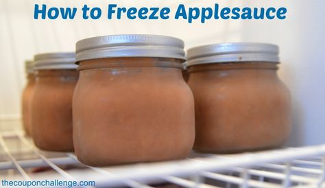 How to Freeze Applesauce Freezing Applesauce, Freezer Applesauce, How To Freeze Apples, Freeze Apples, Autumn Favorites, Pear Sauce, Easy Canning, Freezing Food, Freezing Apples